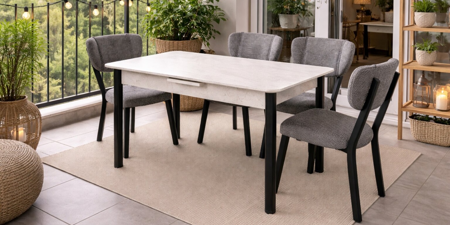 T590 Yenisey Mutfak Masa Seti C595 Sandalye